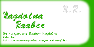 magdolna raaber business card